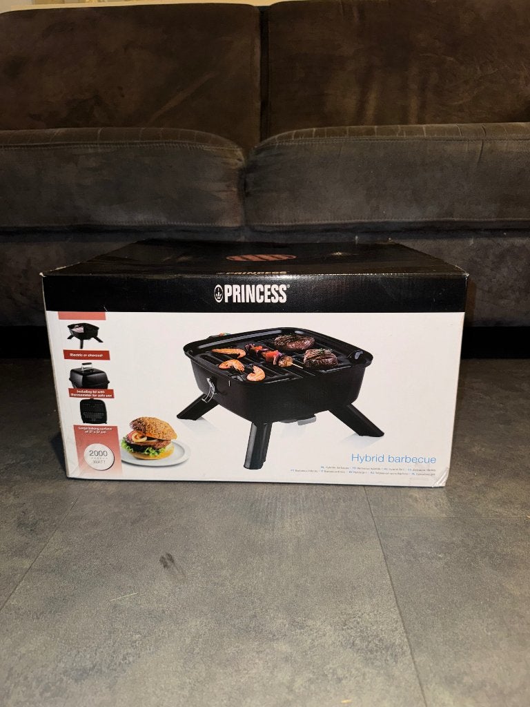 Princess Tafelbarbecue * nieuw in doos *  2000W, Tuin en Terras, Ophalen of Verzenden, Nieuw, Princess