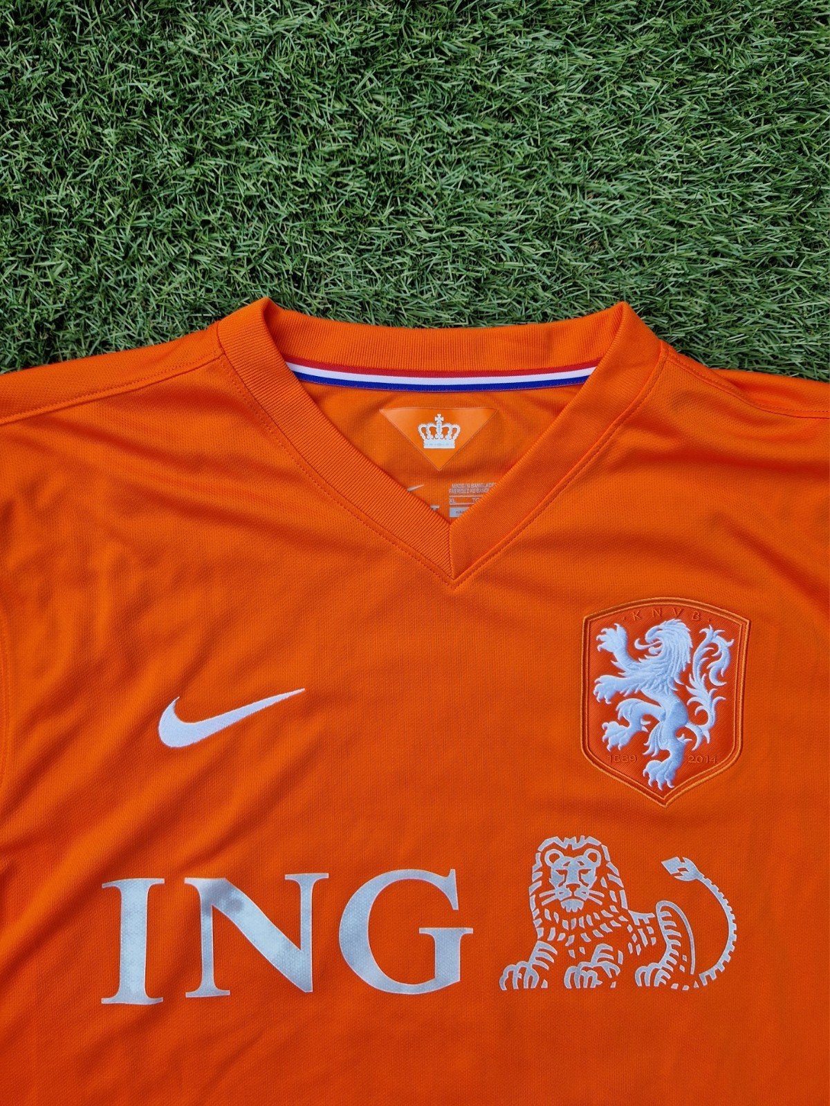 Oranje Nederlands elftal shirt 2014 KNVB voetbalshirt XL, Ophalen of Verzenden, Zo goed als nieuw, Maat 56/58 (XL), Voetbal