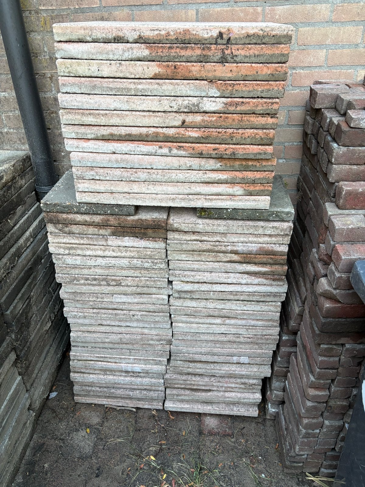 Gebruikte terrastegels en klinkers, Tuin en Terras, Ophalen, Gebruikt, Klinkers, 10 m² of meer