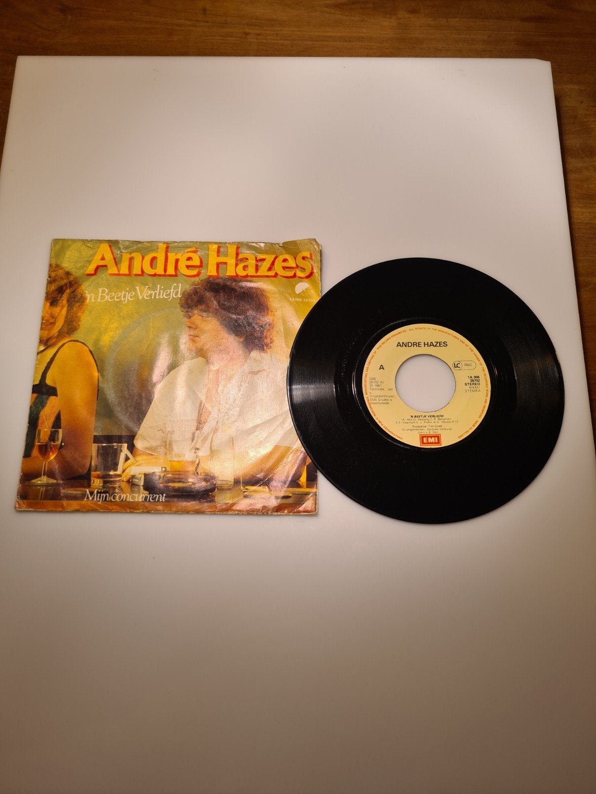 Andre Hazes - N beetje verliefd, Ophalen of Verzenden, Gebruikt, Overige formaten, Levenslied of Smartlap