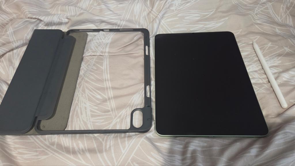 iPad Air 4e generatie met Apple Pencil en hoes, Gebruikt, Apple iPad Air, 11 inch, Ophalen of Verzenden