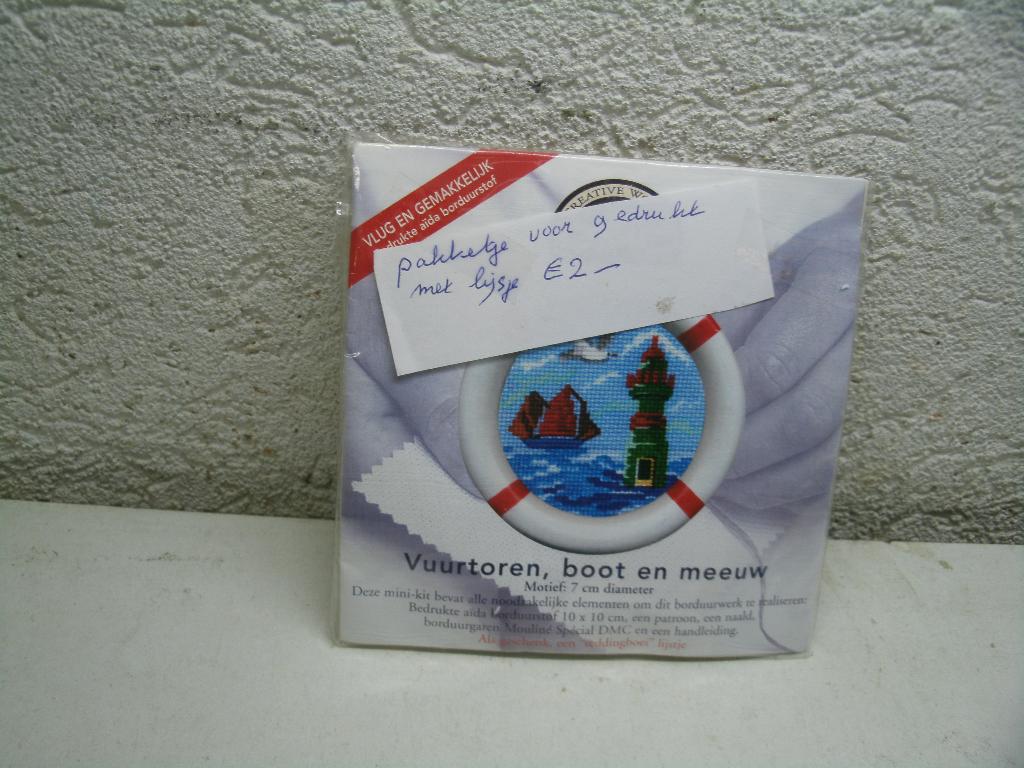 bg 63 pakketje vuurtoren 70gr  2,00, Ophalen of Verzenden, Nieuw, Borduurpakket