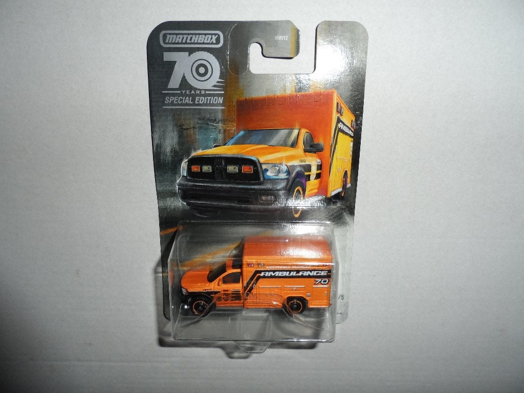 Matchbox Moving Parts 70 Years - 2019 Dodge Ram Ambulance, Ophalen of Verzenden, Nieuw, Auto