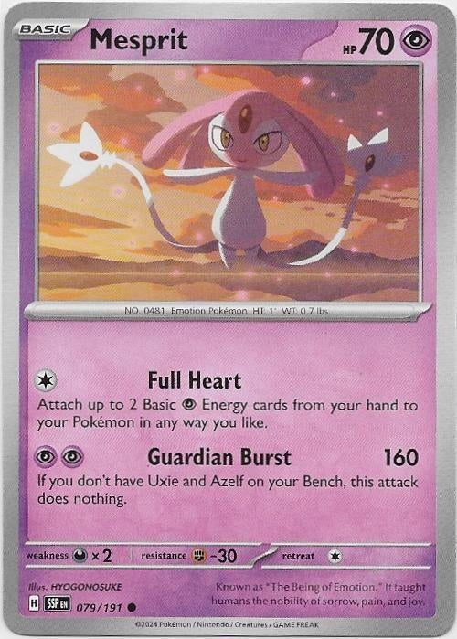 Surging Sparks,  Mesprit [common] 79/191, Verzenden, Nieuw, Losse kaart