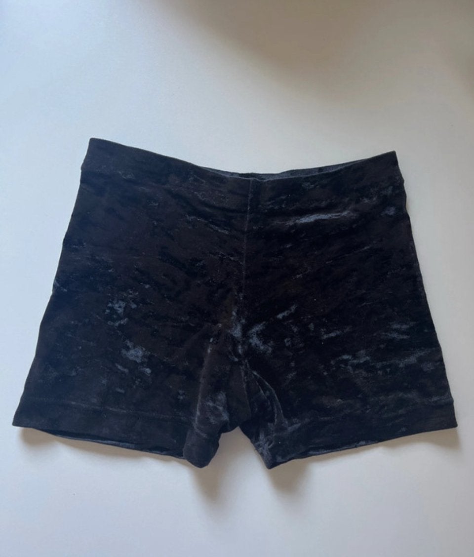 Turnbroekje zwart velvet, Ophalen of Verzenden, Gebruikt, Meisje, Sport- of Zwemkleding