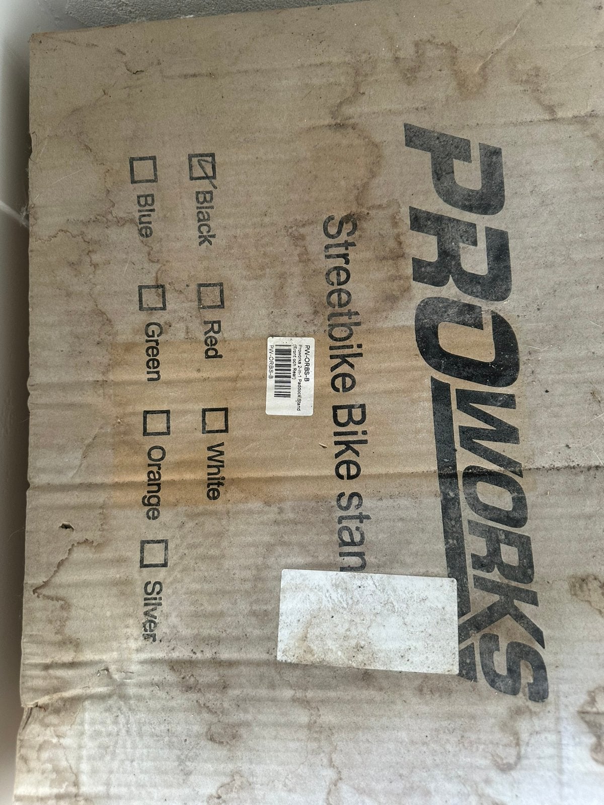 Proworks 2-in-1 Paddock Stand (voor en achter) Kawasaki Z750, Ophalen, Gebruikt
