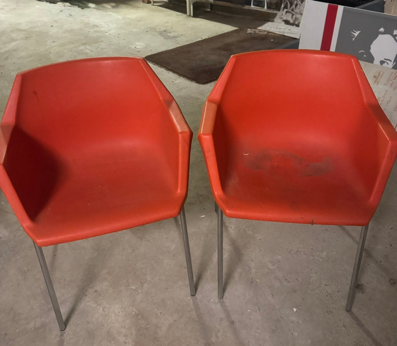 GRATIS AF TE HALEN. 6 stoelen, Ophalen, Kunststof, Gebruikt, Overige kleuren