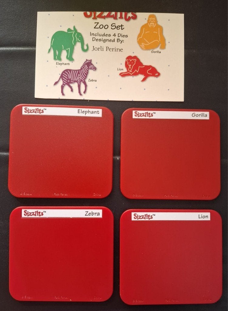 Sizzix Sizzlits Zoo set, Ophalen of Verzenden, Zo goed als nieuw, Frame of Mal, Sizzix
