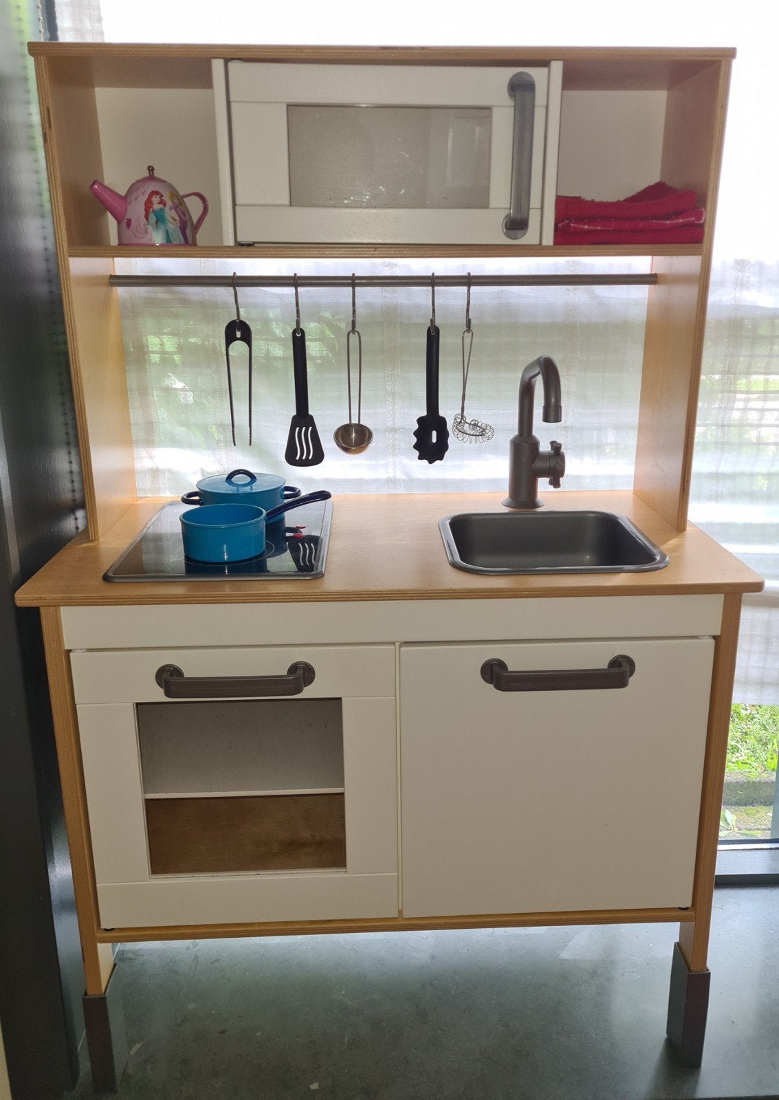IKEA Duktig keuken met veel accessoires, Ophalen, Gebruikt, Hout, Speelkeuken-accessoire