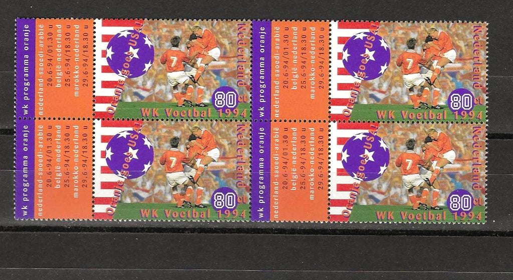 Nl 1614 postfris blok van 4, Postzegels en Munten, Ophalen of Verzenden, Na 1940, Postfris