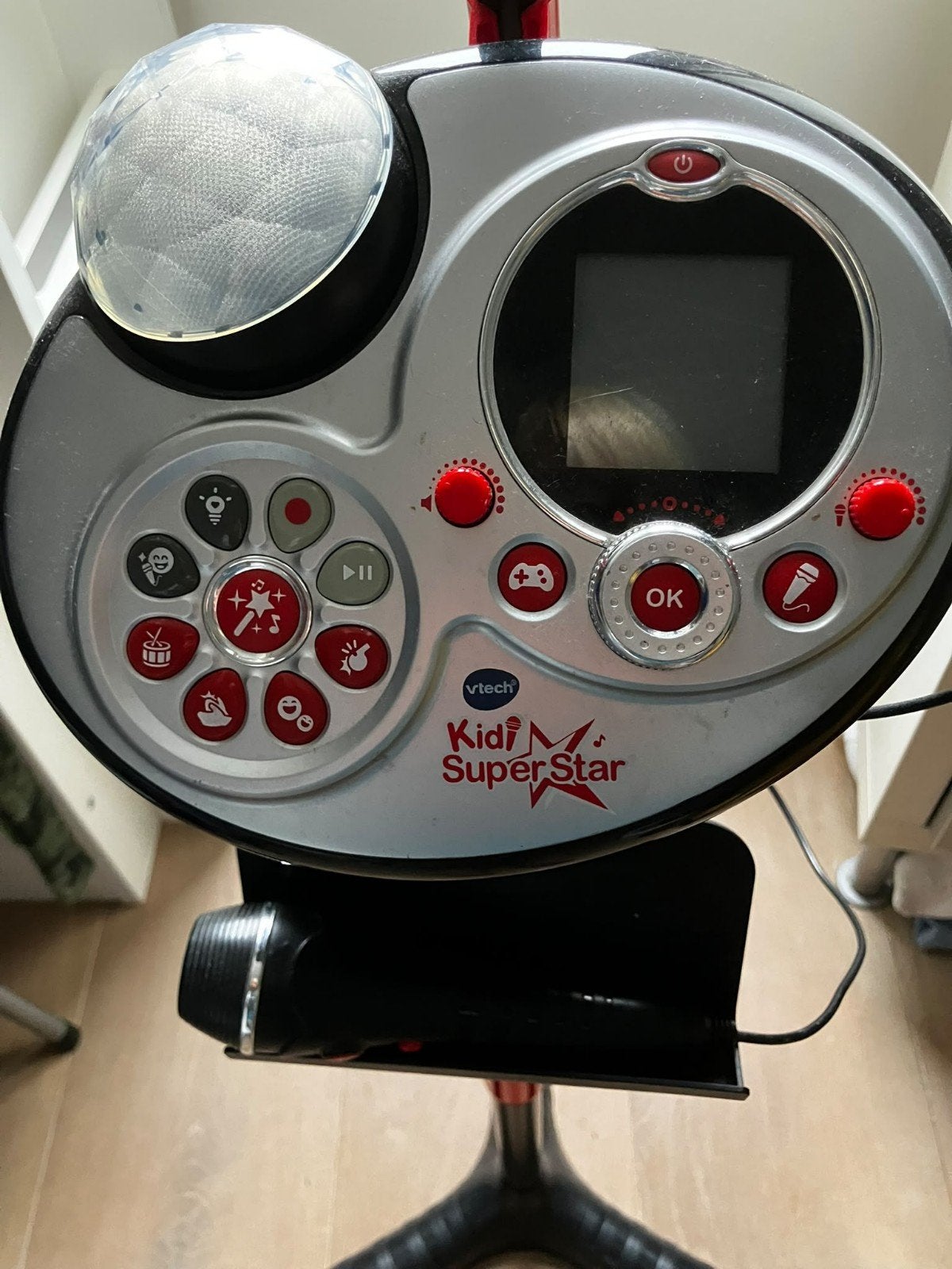 VTech Kidi Super Star Karaoke Microfoon met Standaard, Ophalen, Zo goed als nieuw, Complete set