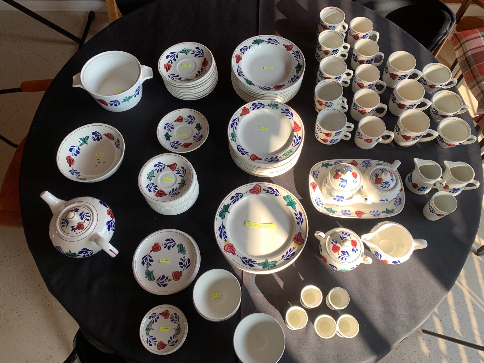 Boerenbont servies 108-delig, Ophalen