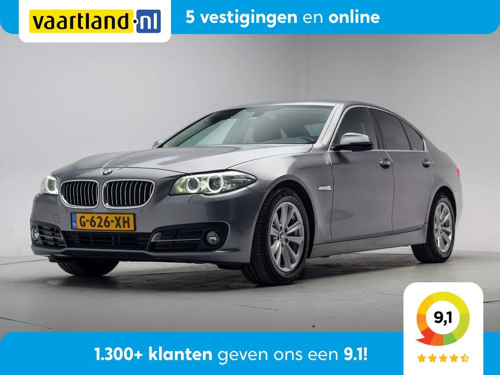 BMW 5 Serie 520i Luxury Edition Aut. [ Harman/Kardon Memory, Auto's, BMW, Automaat, Gebruikt, 4 cilinders, Bedrijf