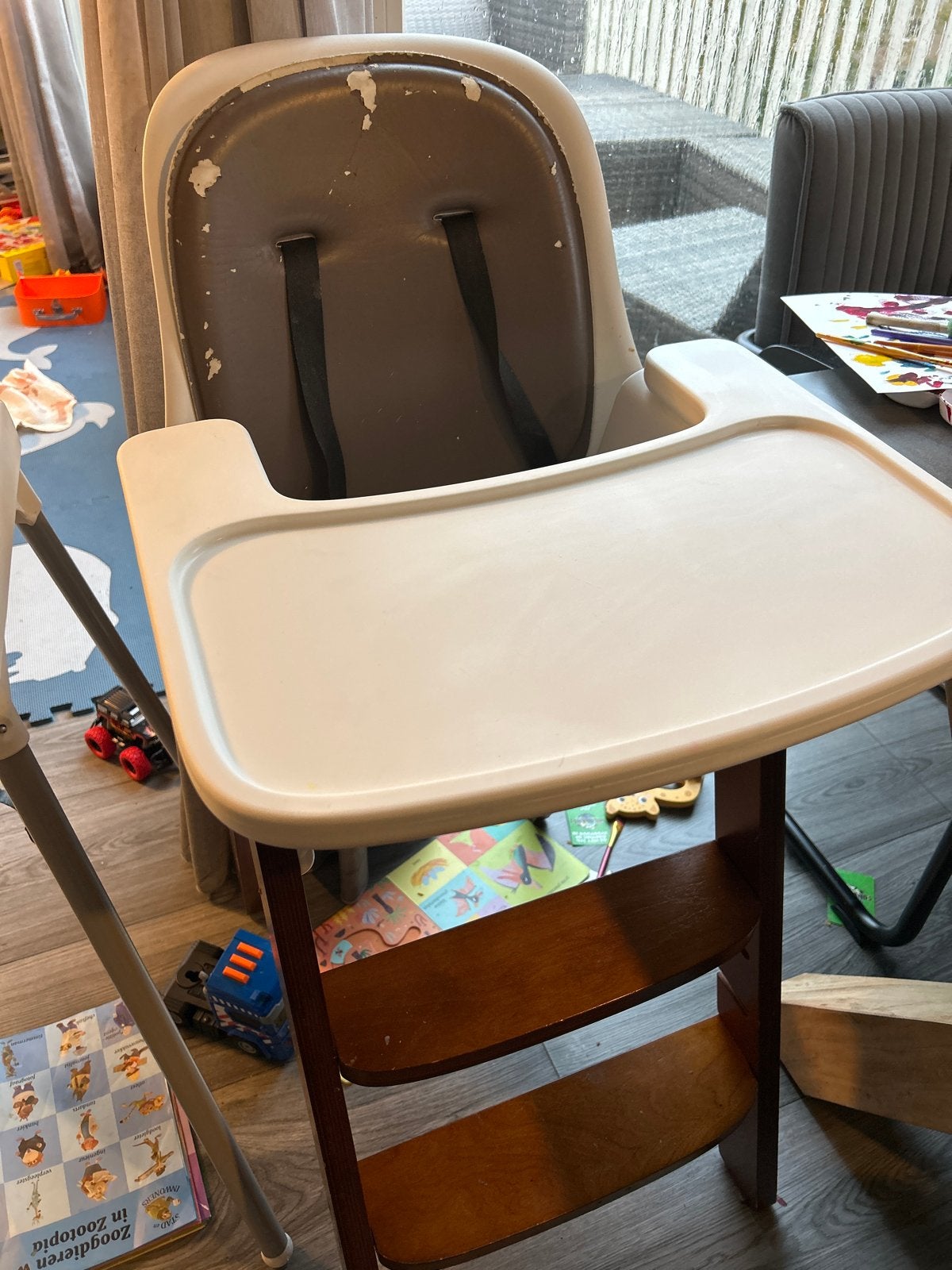 Meegroeistoel voor baby's en peuters, Kinderen en Baby's, Ophalen, Gebruikt, Meegroeistoel, Afneembaar eetblad