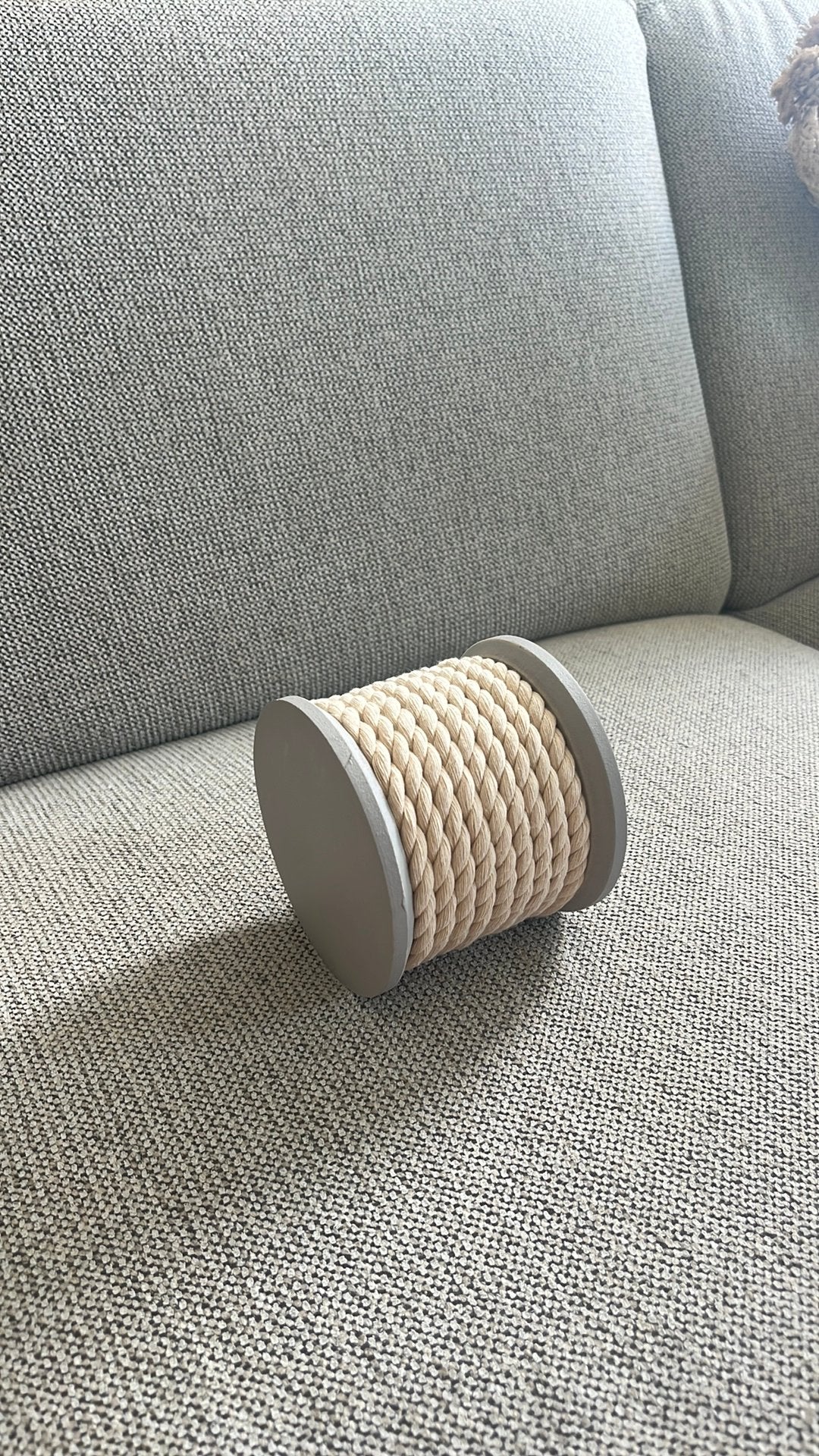 Te koop: deco klos touw, Huis en Inrichting, Woonaccessoires | Overige, Ophalen of Verzenden, Nieuw, Hout, Landelijk