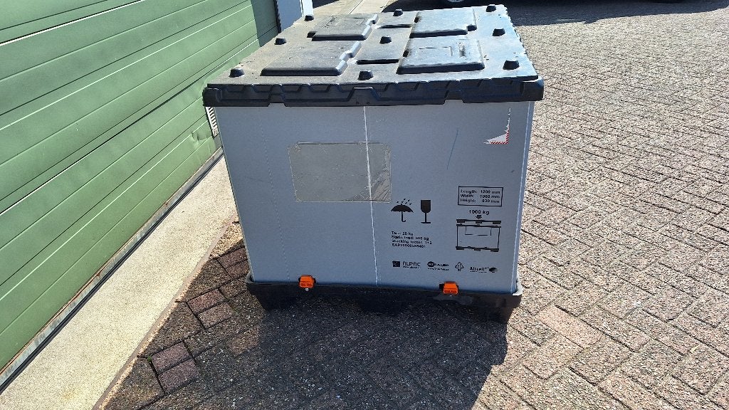 verhuisbox exportkrat kunststof 100x120 cm opvouwbaar, Ophalen, Gebruikt, Overige stijlen, Kunststof