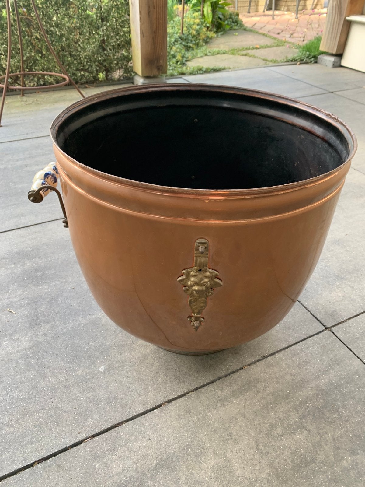 Koperen ketel doorsnee 42 cm, hoog 38 cm, vraagprijs € 50,00, Ophalen, Koper