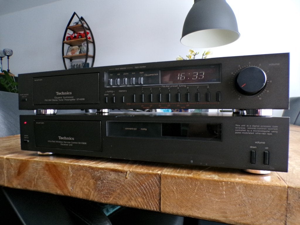 4dlg Technics/Dynavox voor-eindversterker met timer en tuner, Overige merken, Gebruikt, Tuner of Radio, Losse componenten