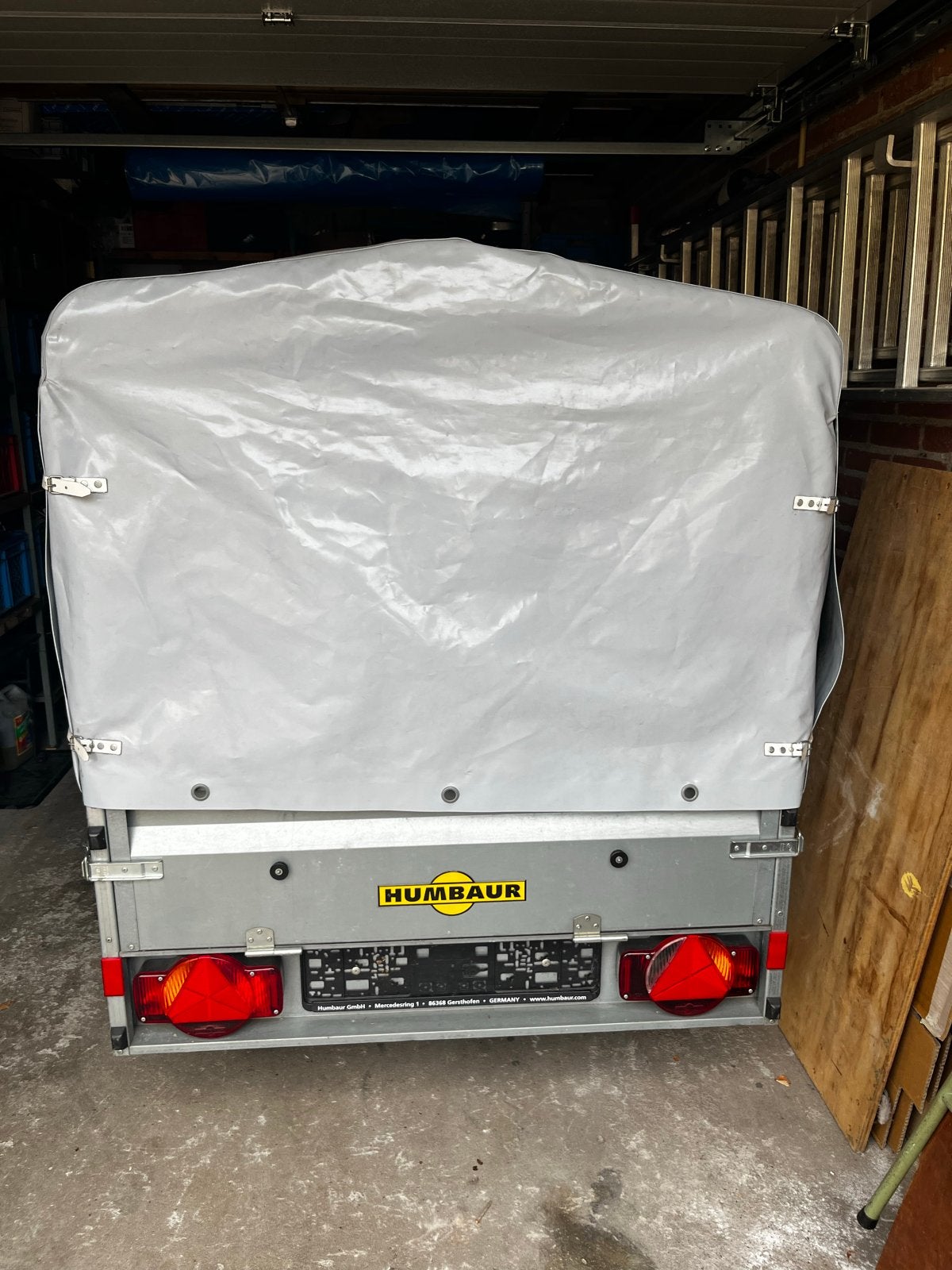 Humbaur aanhangwagen met huif - Zo goed als nieuw, Auto diversen, Aanhangers en Bagagewagens, Ophalen, Zo goed als nieuw