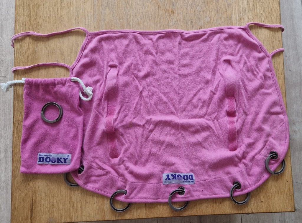 Dooky cover roze parasol doek voor maxicosi, wandelwagen., Ophalen, Gebruikt, Overige merken