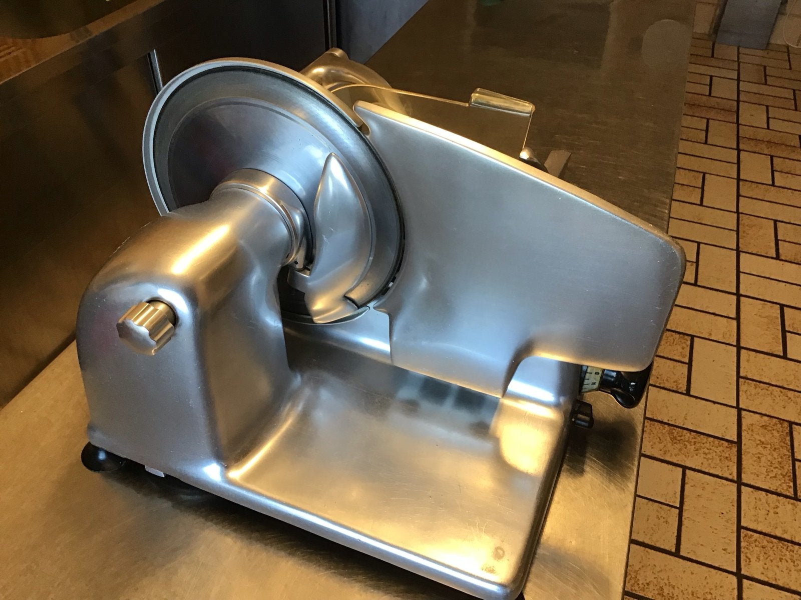 Bizerba snijmachine - Professionele vleessnijder, Ophalen of Verzenden, Gebruikt, Bakkerij en Slagerij