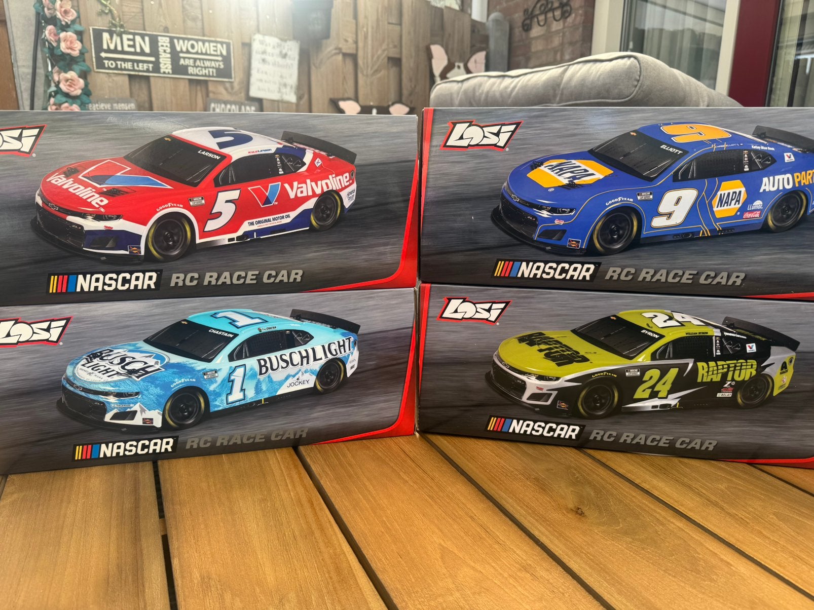 4x Losi NASCAR RC 1/12, Elektro, Nieuw, Ophalen of Verzenden, Auto onroad