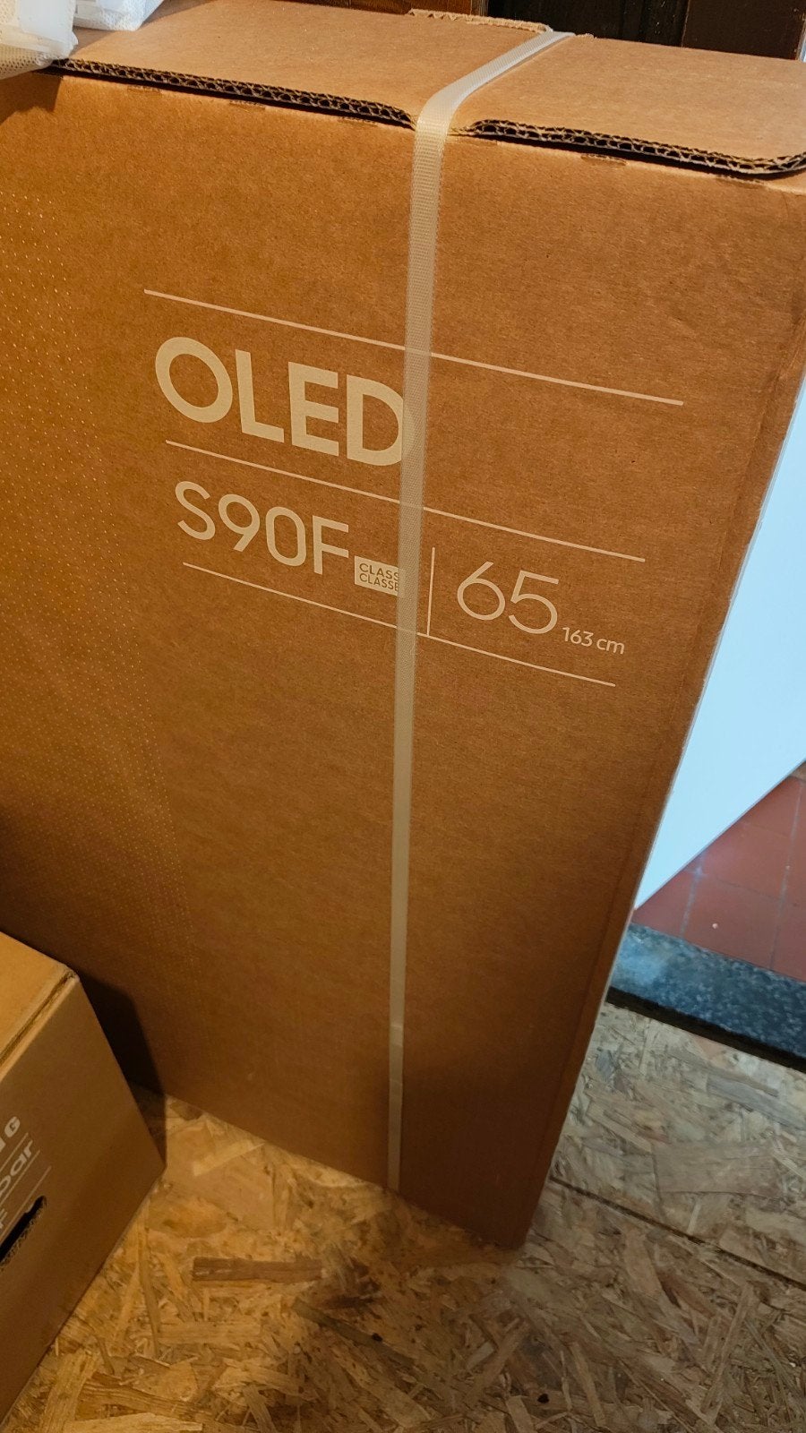 Samsung QE65S90FAT 65 inch OLED 4K Smart TV, Ophalen, Nieuw, Samsung, 100 cm of meer