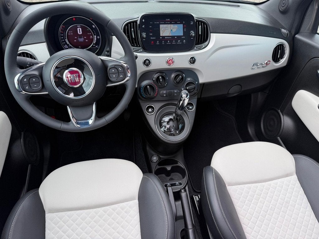Fiat 500C 1.2 Lounge - Automaat - Navi - Airco - Cruise - LE, Auto's, Fiat, 4 cilinders, Cabriolet, 4 stoelen, Leder en Stof