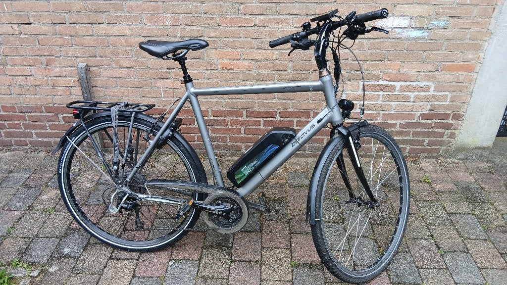 Batavus Zonar heren tourfiets mt61 met EBIKE kit € 550,00, Fietsen en Brommers, Ophalen, 28 inch, Gebruikt, Velgrem