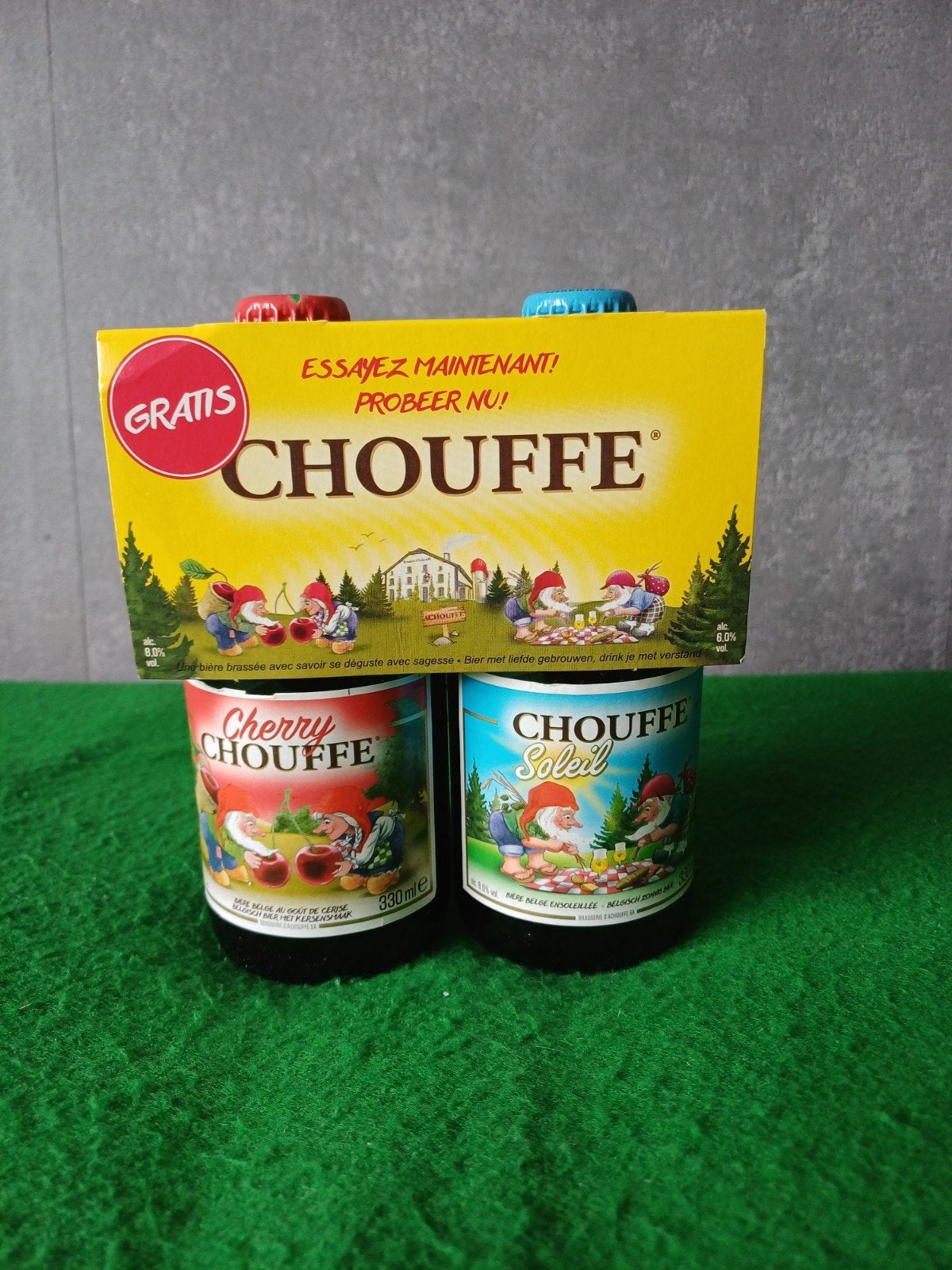 La Chouffe 2-pack: Cherry Chouffe & Chouffe Soleil, Ophalen of Verzenden, Nieuw, Flesje(s), Overige merken