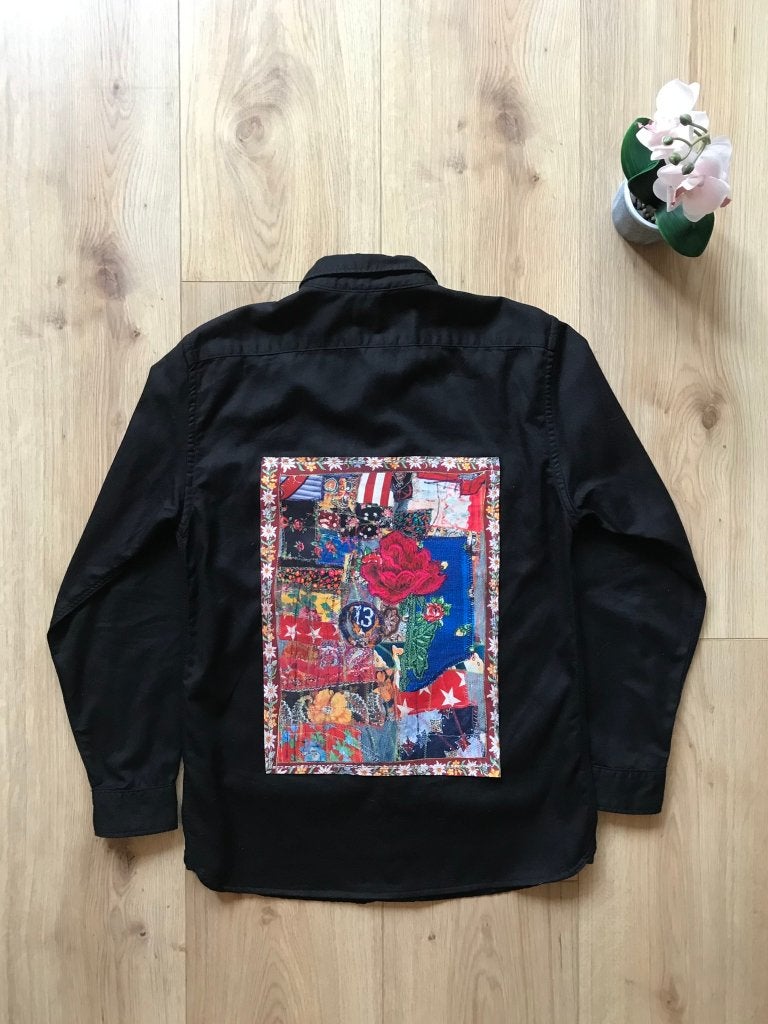 Levi's Zwart Overhemd met Kleurrijke Patch, Kleding | Heren, Overhemden, Levi's, Halswijdte 38 (S) of kleiner, Zwart, Ophalen of Verzenden