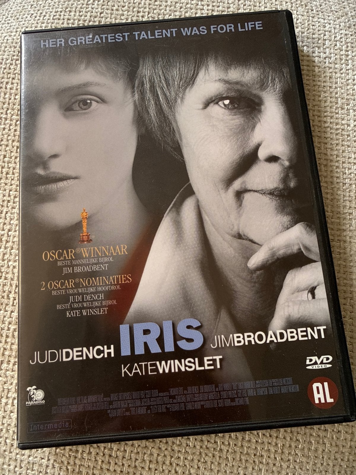 Iris DVD - Judi Dench, Kate Winslet, Jim Broadbent, Waargebeurd drama, Alle leeftijden, Nederlands, Ophalen of Verzenden