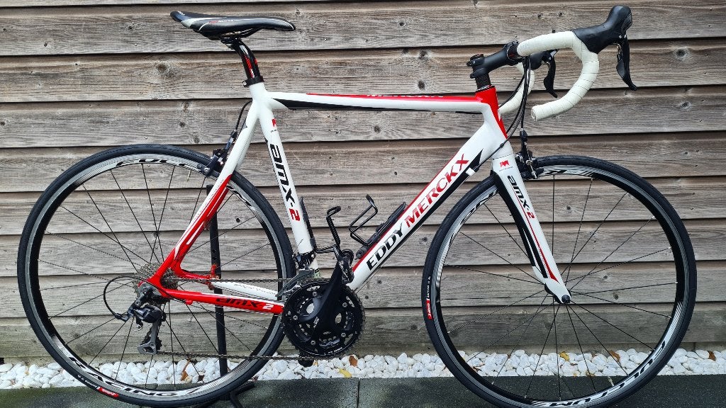 Eddy Merckx EMX-2 Racefiets | Maat 54 | Shimano 105 3x10, Fietsen en Brommers, 28 inch, Velgrem, Aluminium, Zo goed als nieuw