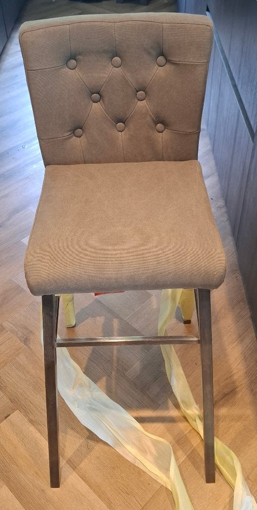 Foto 3 van NIEUWE mooie set van 2 barkrukken/barstoelen