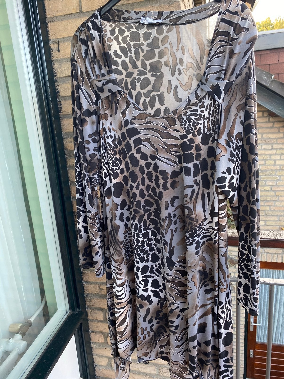 Dames tuniek met dierenprint - Zo goed als nieuw, Meerkleurig, Maat 46/48 (XL) of groter, Ophalen of Verzenden, Zo goed als nieuw