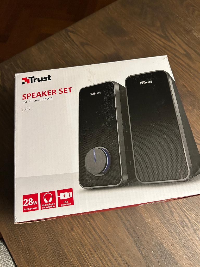 Trust speakerset, nagenoeg nieuw (in doos), Ophalen, Zo goed als nieuw
