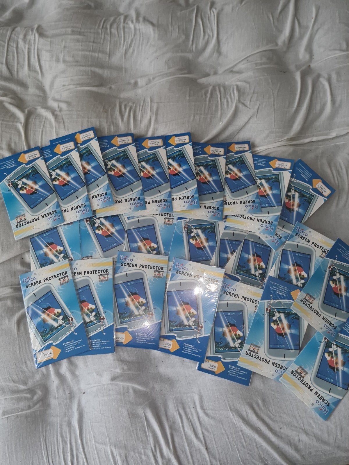 NIEUW!!! 39x Screenprotectors voor oud model mobiel., Verzamelen, Ophalen of Verzenden, Bidprentje