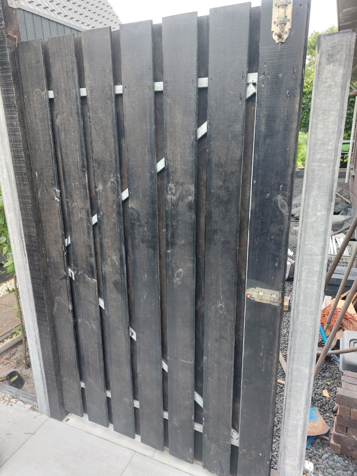 Schuttingdeur, Minder dan 3 meter, Ophalen of Verzenden, Hout, 1 tot 2 meter