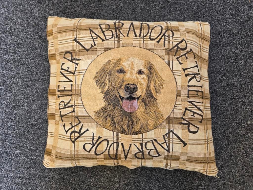 Gobelin kussenhoes Retriever Labrador, Beige, Vierkant, Ophalen of Verzenden, Zo goed als nieuw