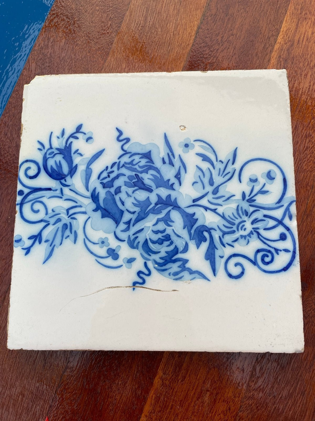 Antieke Delfts Blauwe Tegels - Set van 4, Ophalen of Verzenden