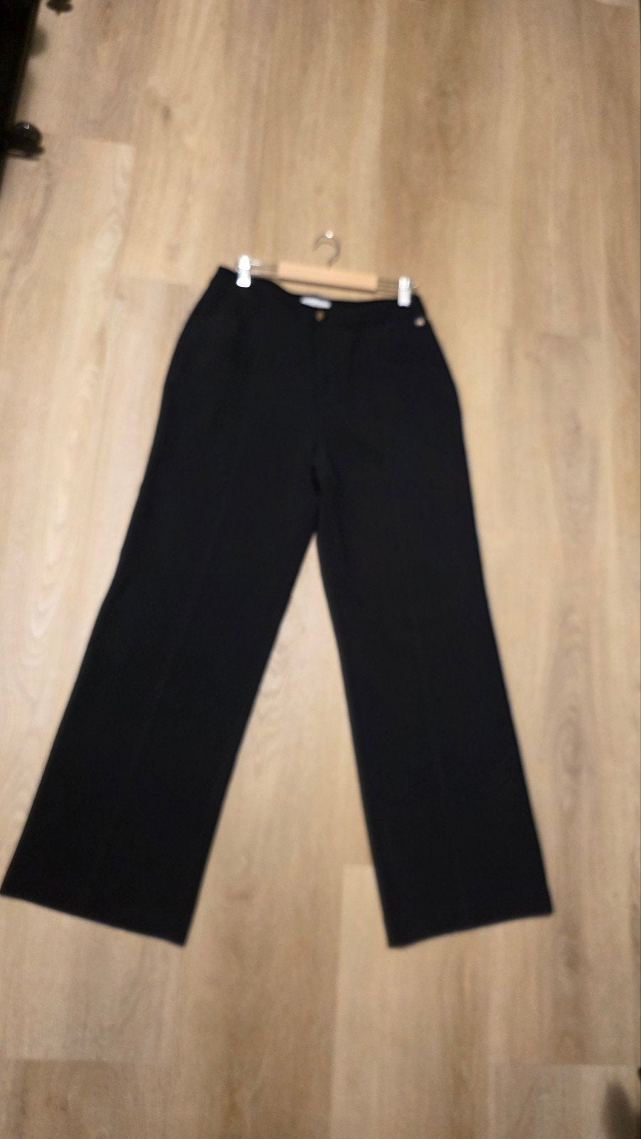 Melting Stockholm zwarte broek met wijde pijpen, maat L, Zwart, Maat 42/44 (L), Ophalen of Verzenden, Zo goed als nieuw
