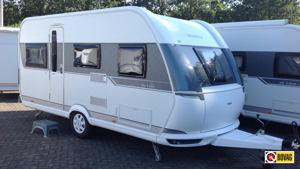 Hobby De Luxe 455 UF, Caravans en Kamperen, Schokbreker, Rondzit, Hobby, 4 tot 5 meter