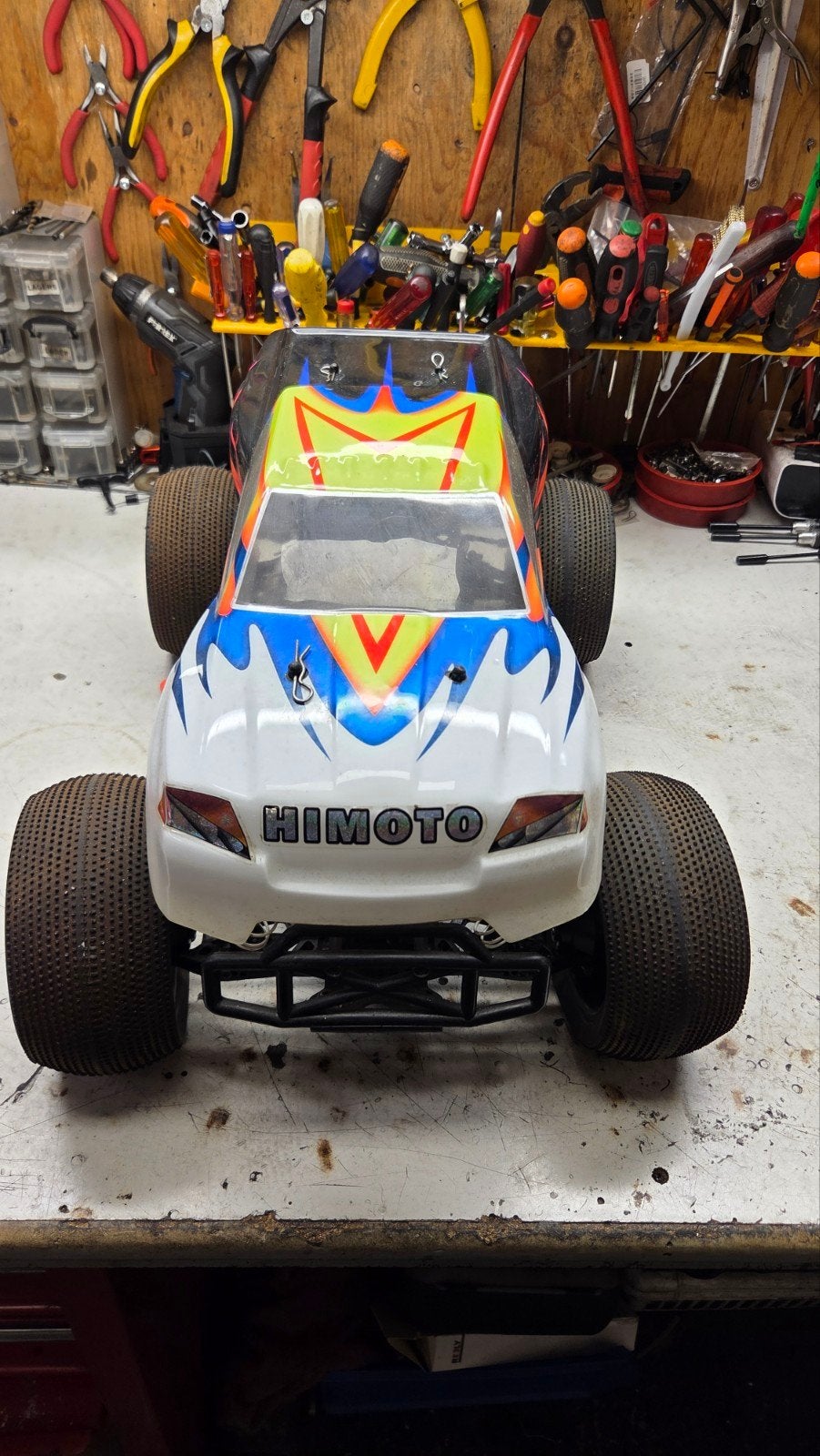 te koop mooie himoto, Gebruikt, Auto offroad, Ophalen of Verzenden, Overige schalen