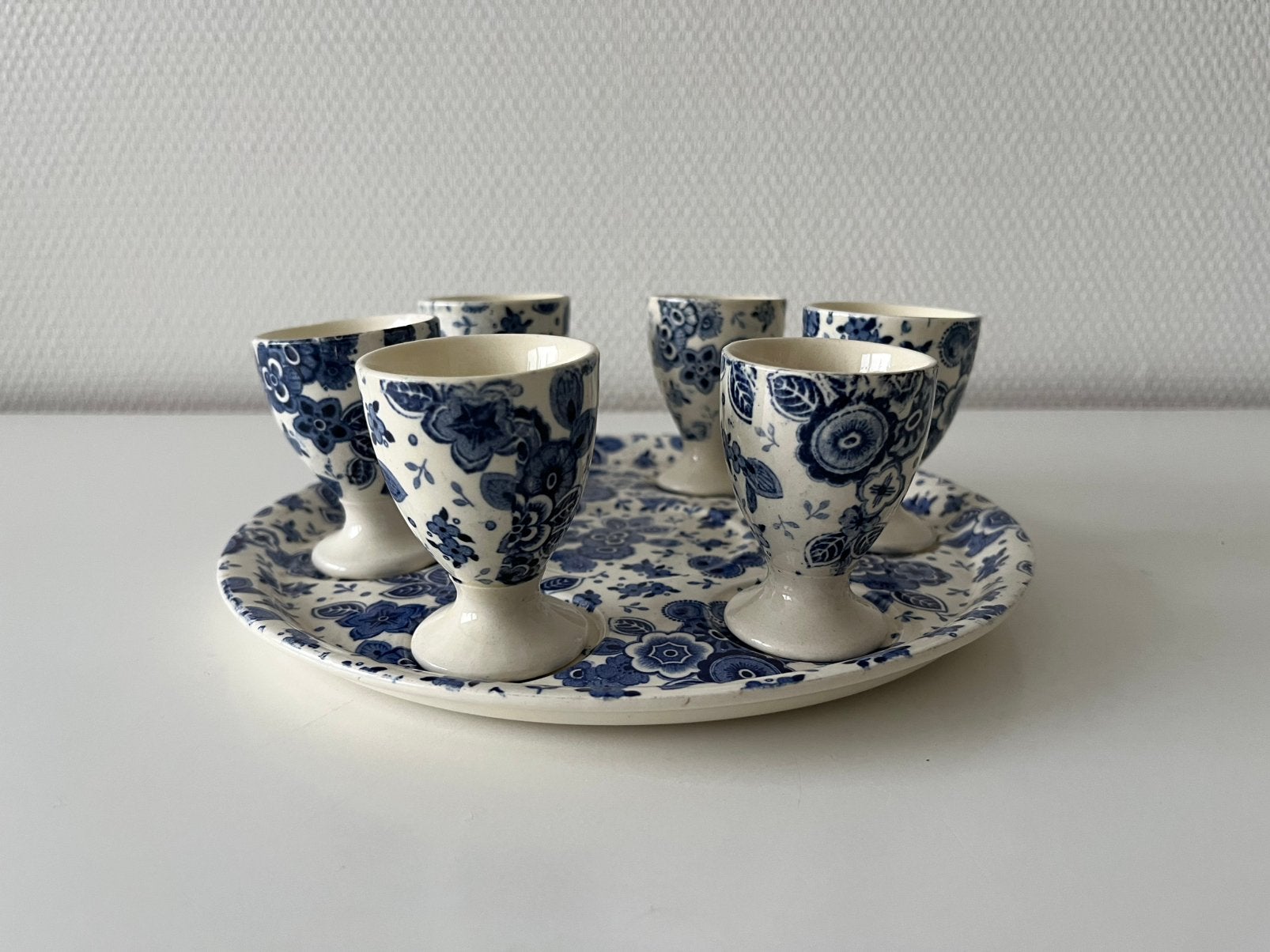 Societe Ceramique eierdop set Beatrix servies, Antiek en Kunst, Ophalen of Verzenden