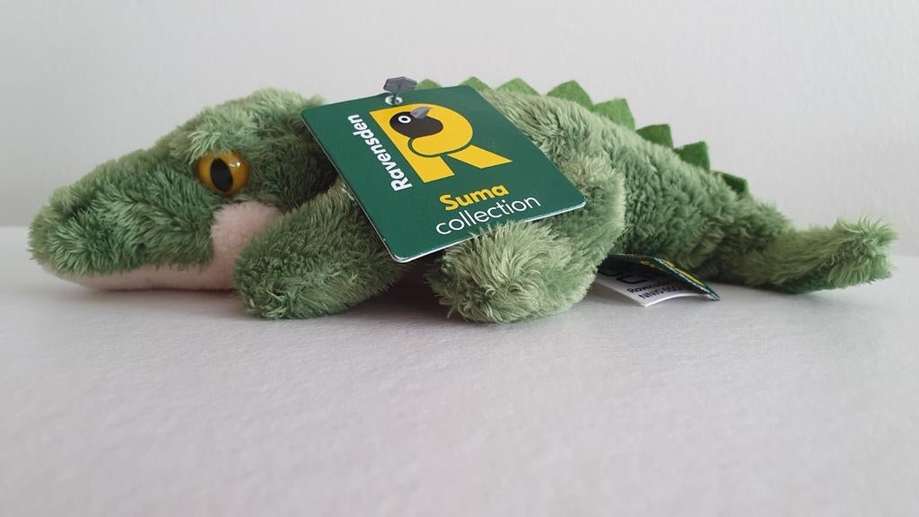 Krokodil pluche ▪︎ Ravensden Suma Collection ︎▪︎ groen, Ophalen of Verzenden, Nieuw, Overige typen, Klein (minder dan 20 cm)