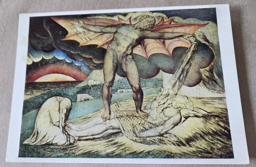 Satan slaat Job met boosaardige zweren - William Blake, Verzamelen, Verzenden, Ongelopen, Overige thema's