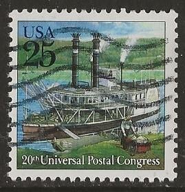 USA 113, stoomboot, Verzenden, Gestempeld, Noord-Amerika