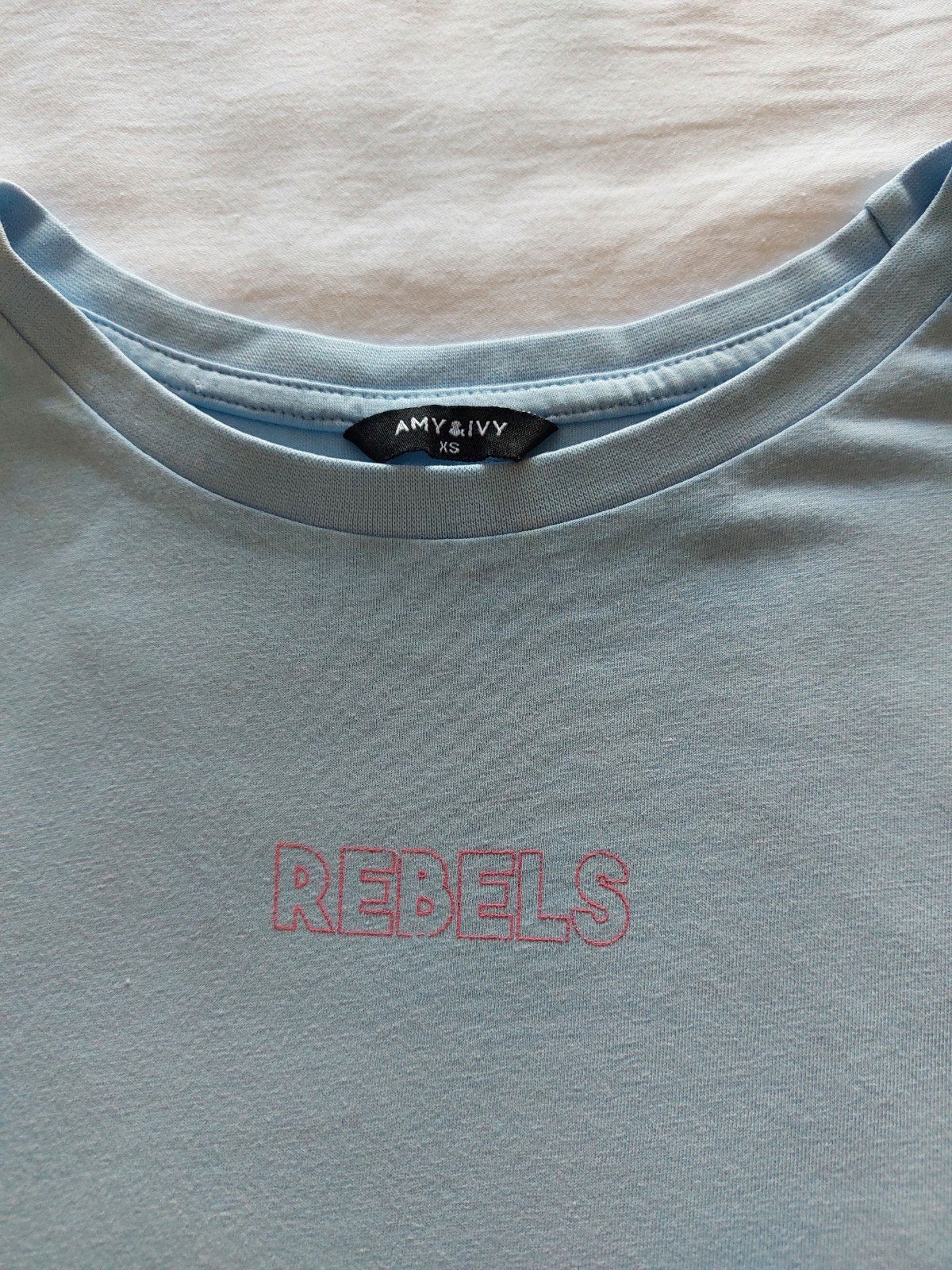 Amy & Ivy T-shirt lichtblauw maat XS, Kleding | Dames, T-shirts, Ophalen, Blauw, Amy & Ivy, Korte mouw