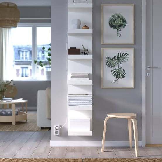 2 x LACK Wandrek, wit, 30x190 cm, Ophalen, Gebruikt