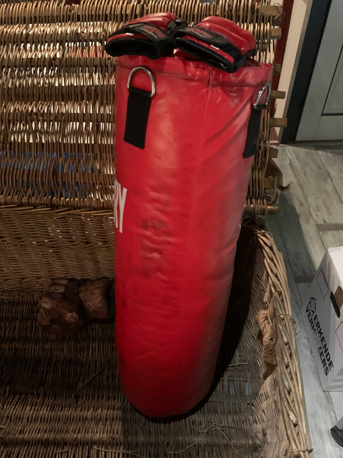 Bokszak perry 100 cm l en 35 cm diam i, Ophalen, Gebruikt, Bokszak